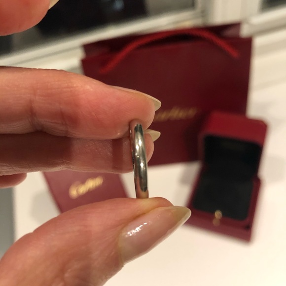 Cartier Platinum Band Size 50 or 5.25 - Picture 4 of 7